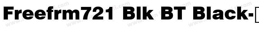 Freefrm721 Blk BT Black字体转换